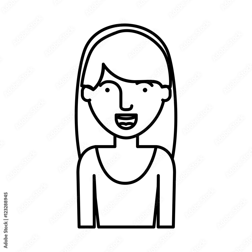 woman cartoon icon. Avatar people person and human theme. Isolated design. Vector illustration woman cartoon icon. Avatar people person and human theme. Isolated design. Vector illustration