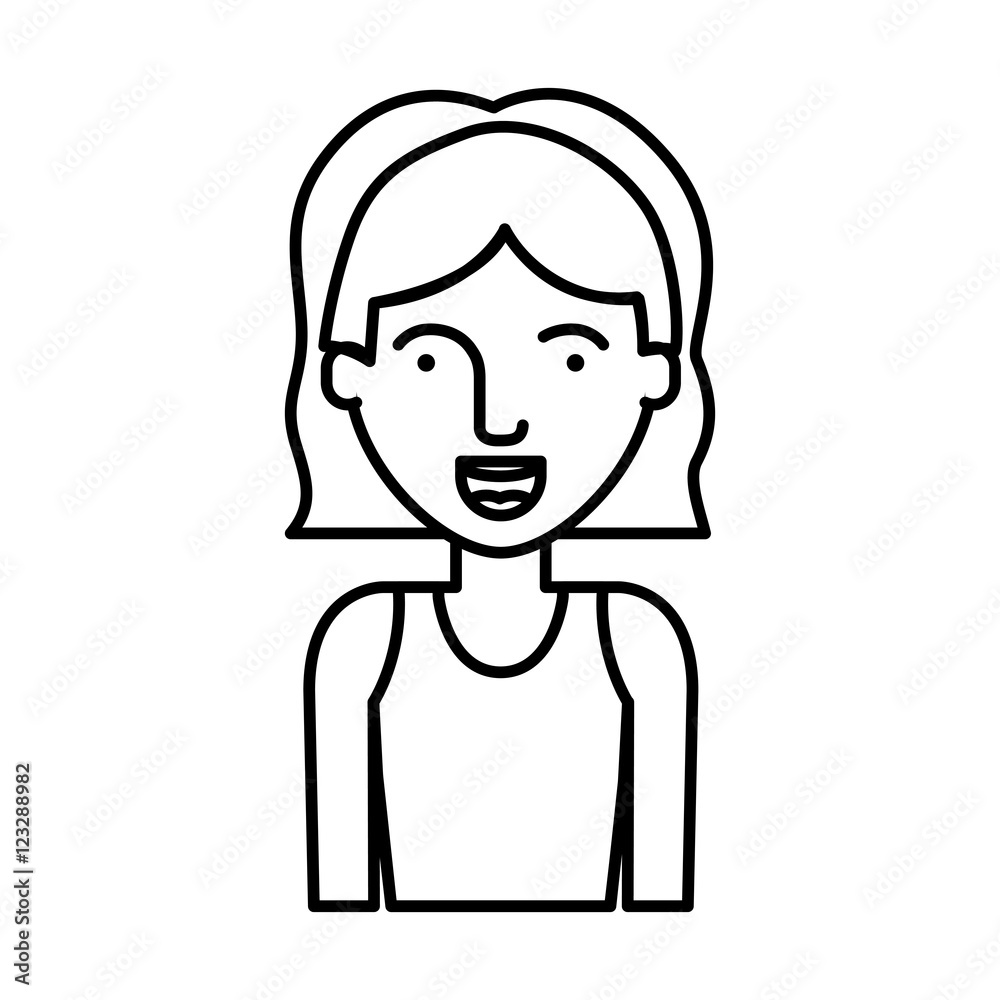 woman cartoon icon. Avatar people person and human theme. Isolated design. Vector illustration woman cartoon icon. Avatar people person and human theme. Isolated design. Vector illustration