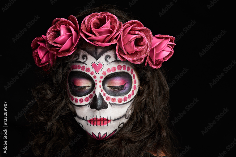 look down skull face look down skull face