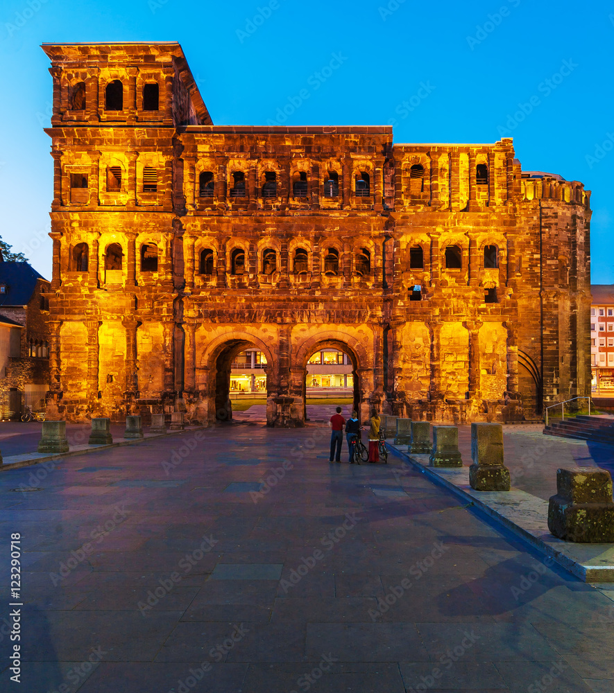 Porta Nigra - Black Gate at Night, Trier