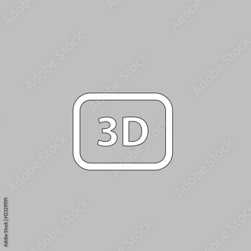 three dimensional computer symbol