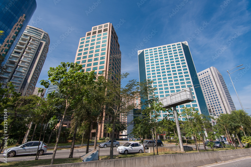 Obraz premium Modern Office Buildings in Sao Paulo