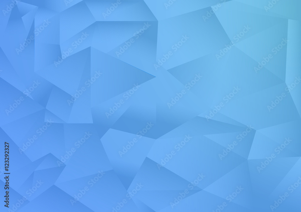 polygon pattern abstract background, blue theme, vector, illustration, copy space for text
