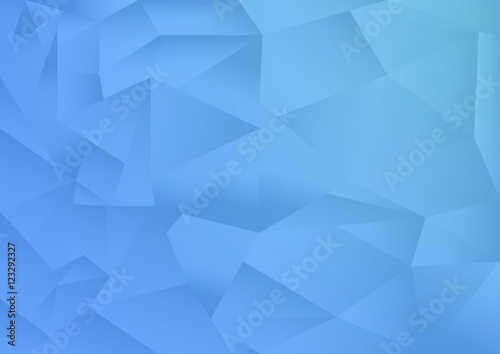 polygon pattern abstract background, blue theme, vector, illustration, copy space for text