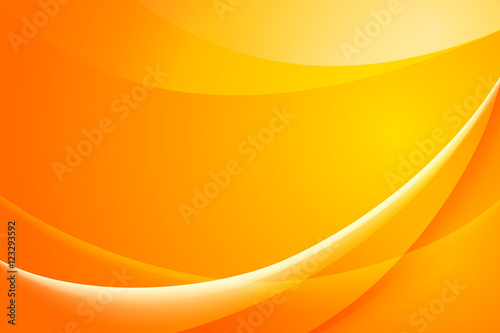 Orange smooth lines  vector art.