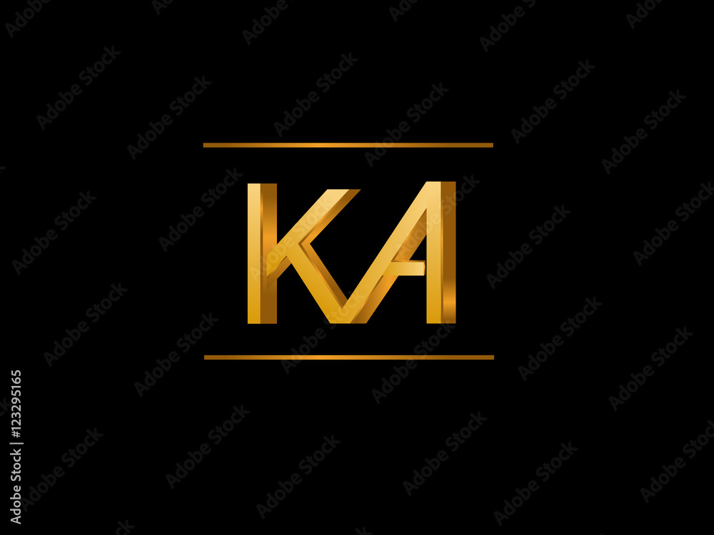 KA Initial Logo for your startup venture KA Initial Logo for your startup venture