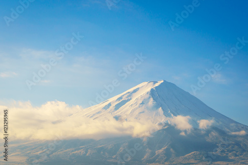 Mountain Fuji with blue sky , Japan