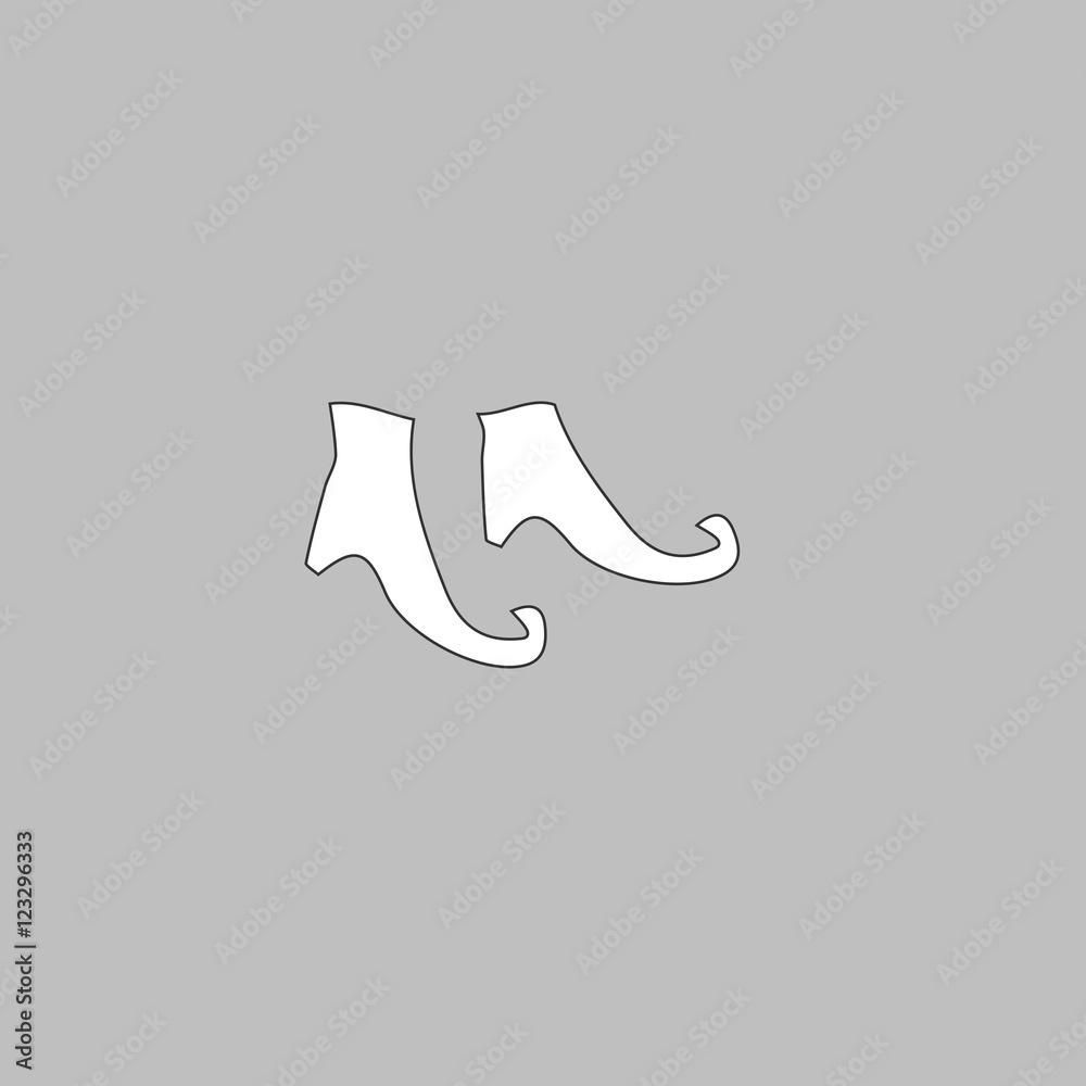Witch boots computer symbol