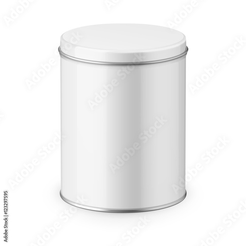 Round glossy tin can template.