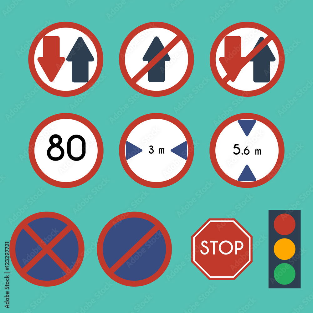 Traffic Signs Pack Set Traffic Signs Pack Set