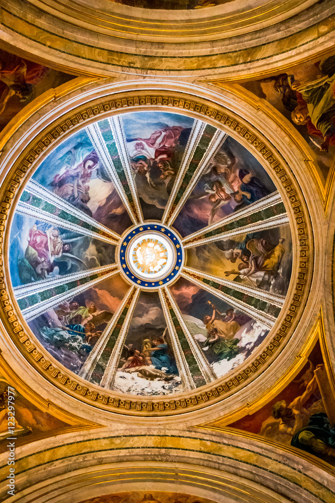 Intérieur de l'église Saint-Ignace-de-Loyola de Rome Stock Photo ...