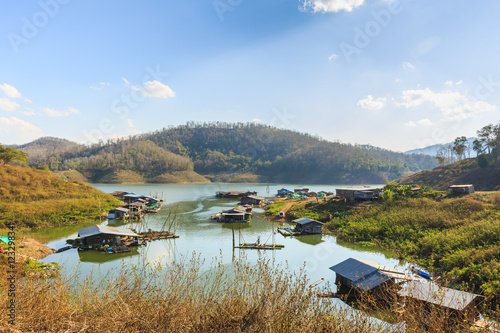 The fishing village in Na Muen district at NAN , THAILAND 
