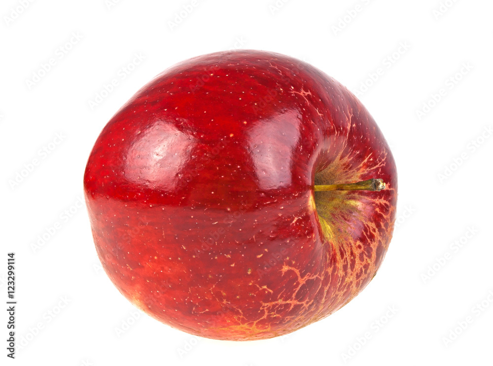Obraz premium Red apple isolated on a white background