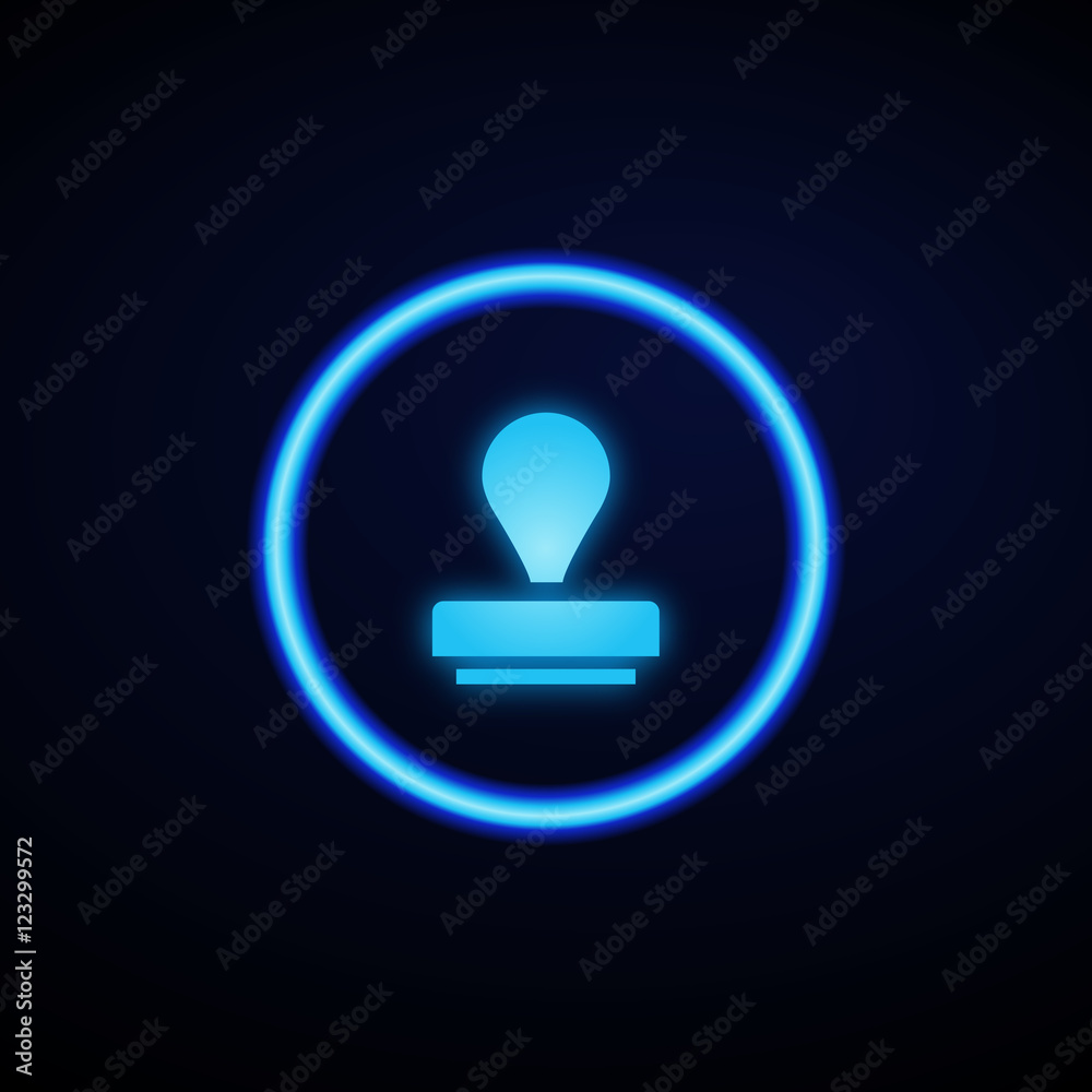 Glowing App Button - Dark Glowing App Button - Dark