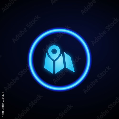 Glowing App Button - Dark