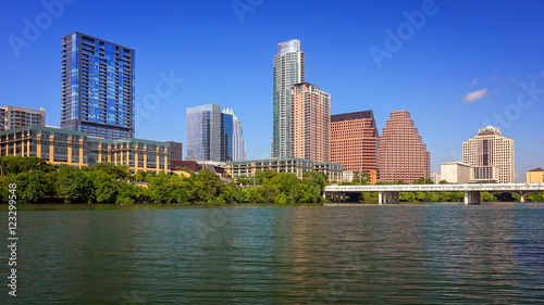 Austin  Texas Skyline and Colorado River