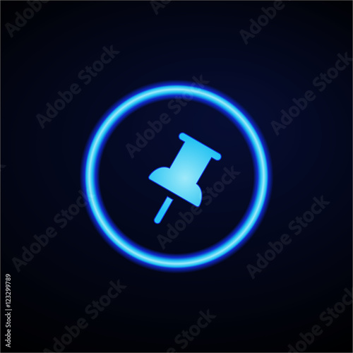 Glowing App Button - Dark