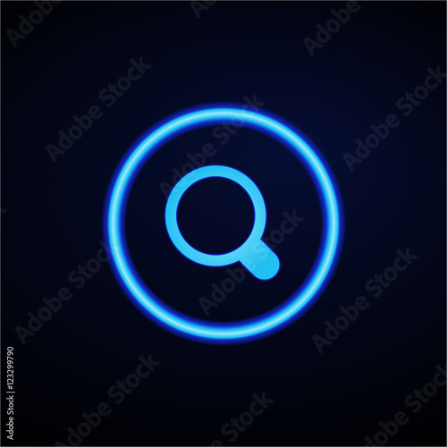 Glowing App Button - Dark