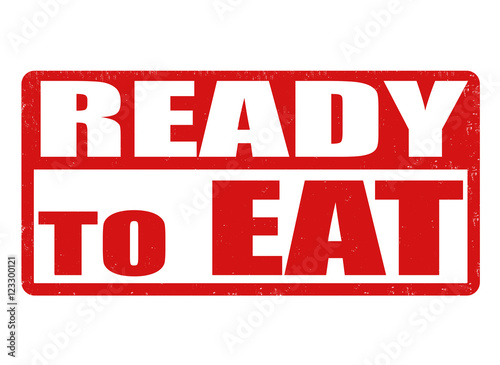 Ready to eat stamp or sign
