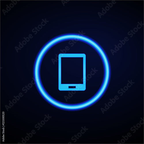 Glowing App Button - Dark