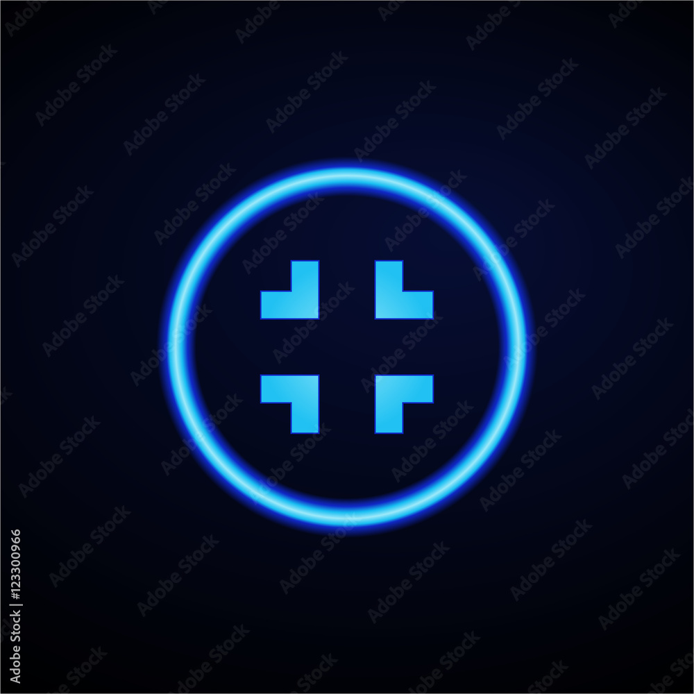 Glowing App Button - Dark Glowing App Button - Dark