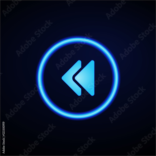 Glowing App Button - Dark