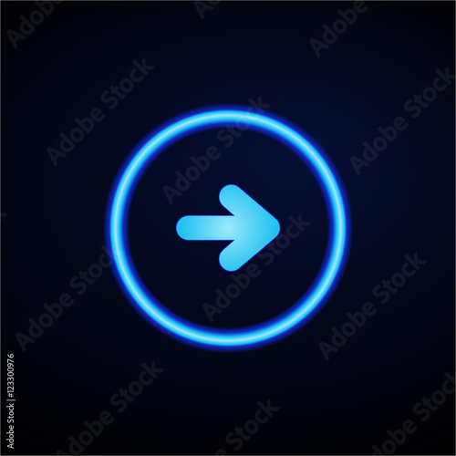 Glowing App Button - Dark