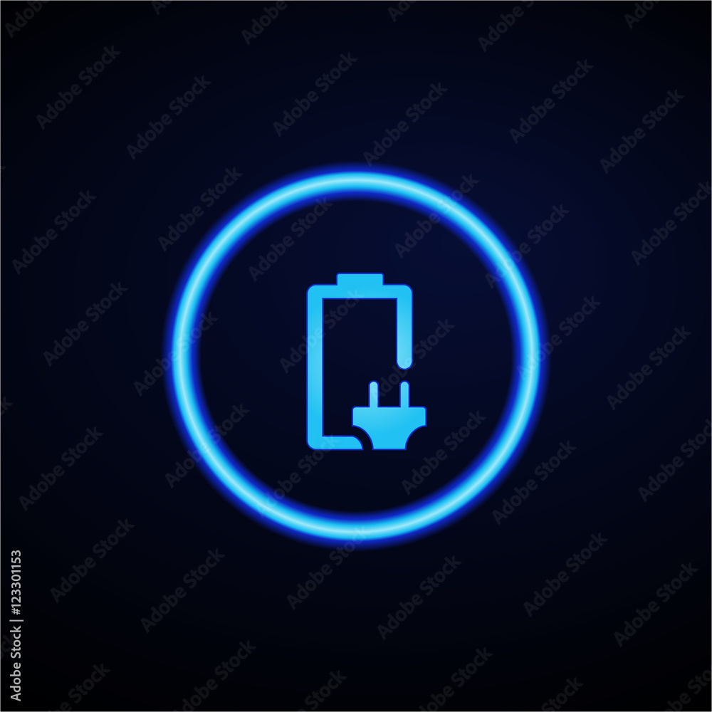 Glowing App Button - Dark Glowing App Button - Dark