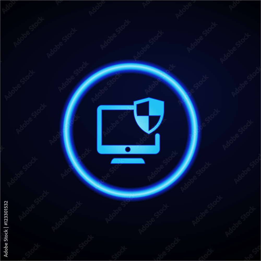 Glowing App Button - Dark Glowing App Button - Dark