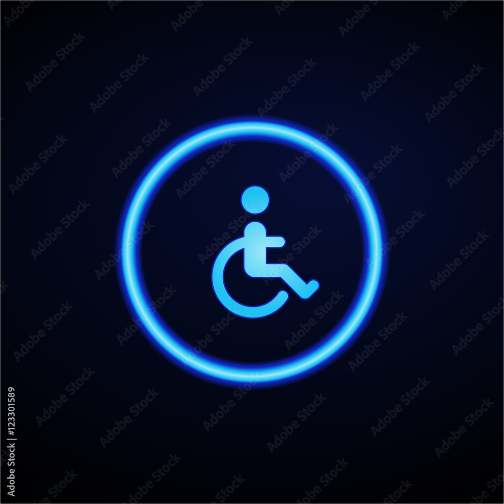 Glowing App Button - Dark Glowing App Button - Dark