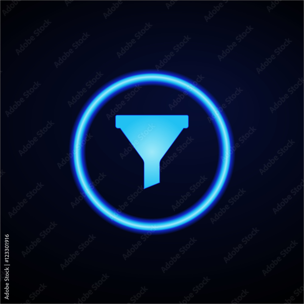 Glowing App Button - Dark Glowing App Button - Dark