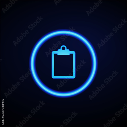 Glowing App Button - Dark
