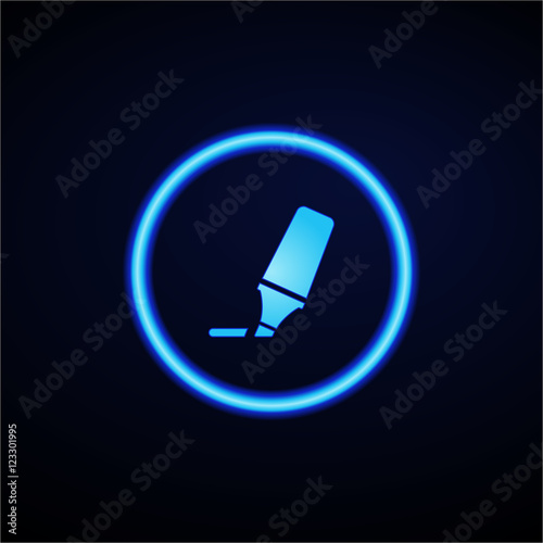 Glowing App Button - Dark