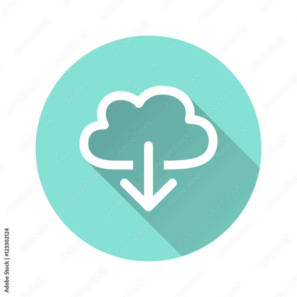 Cloud download - vector icon. Cloud download - vector icon.