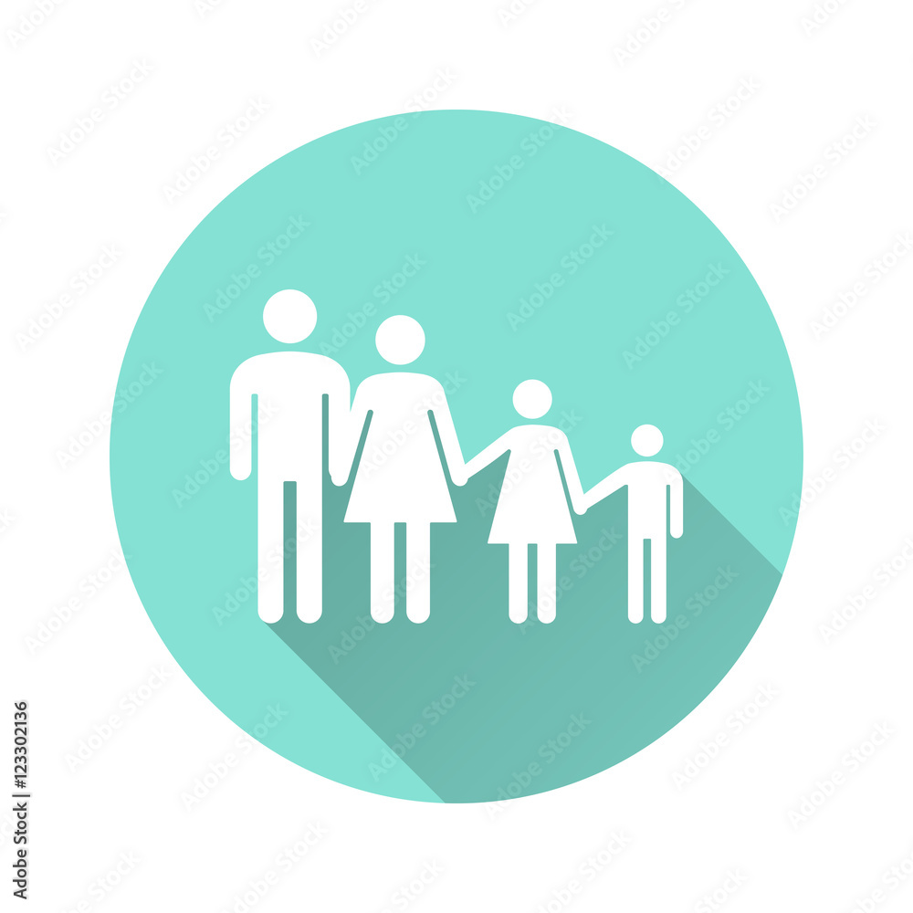 Family - vector icon. Family - vector icon.