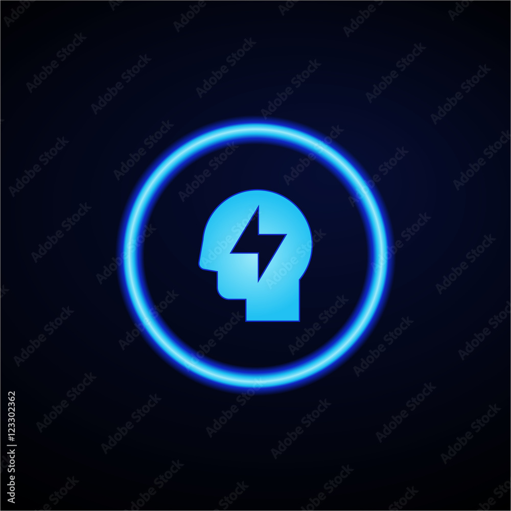 Glowing App Button - Dark Glowing App Button - Dark