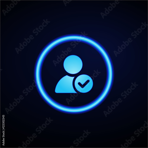 Glowing App Button - Dark