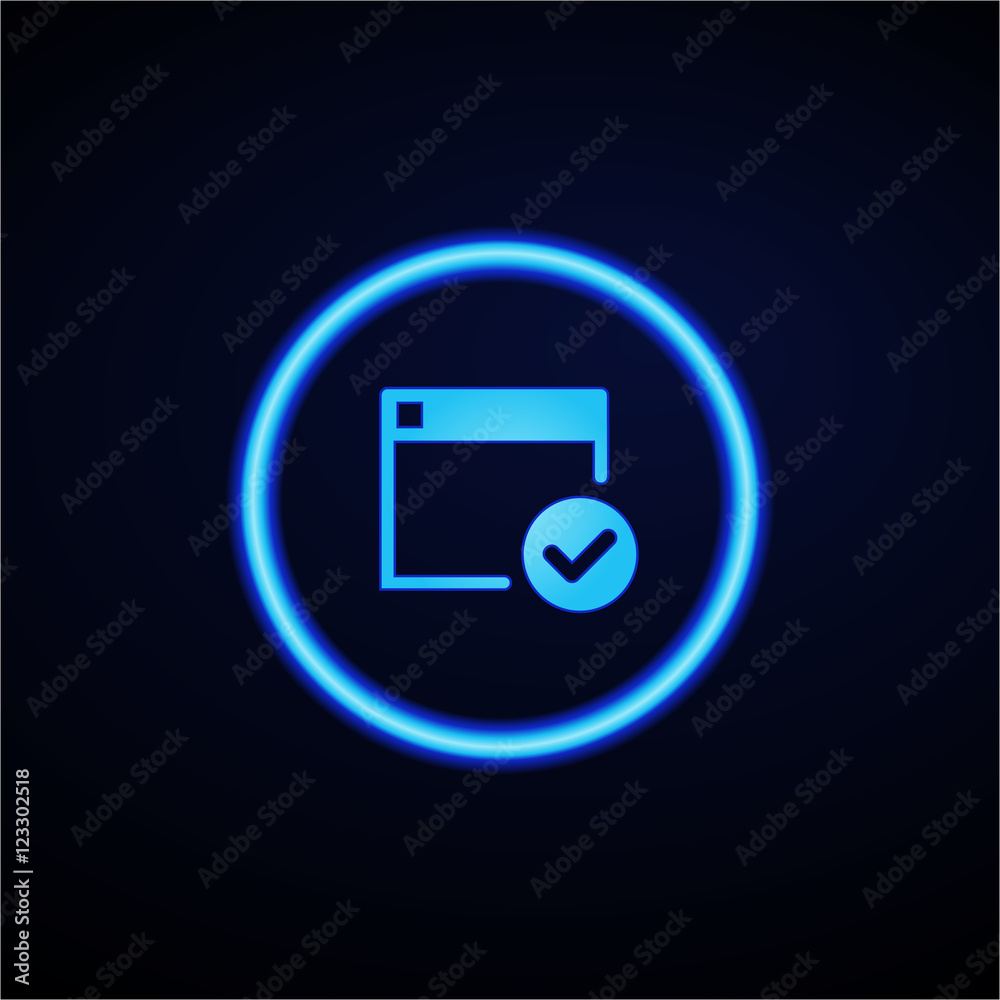 Glowing App Button - Dark Glowing App Button - Dark