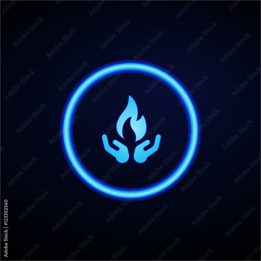Glowing App Button - Dark Glowing App Button - Dark