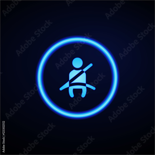 Glowing App Button - Dark