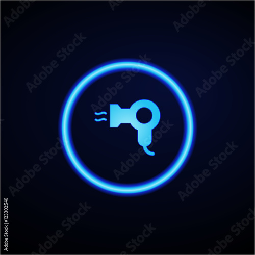 Glowing App Button - Dark