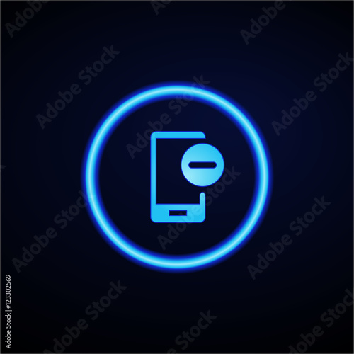 Glowing App Button - Dark