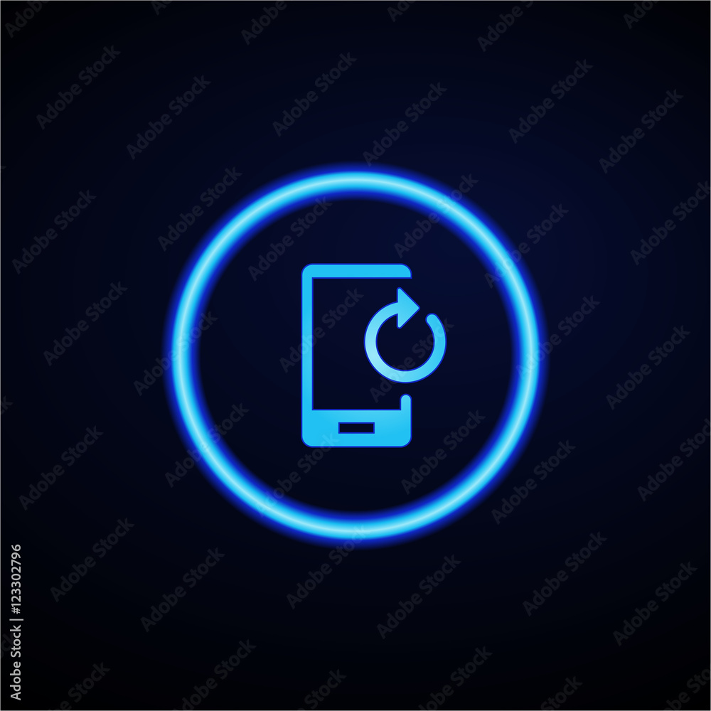 Glowing App Button - Dark Glowing App Button - Dark