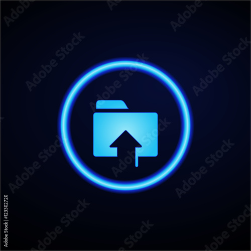 Glowing App Button - Dark