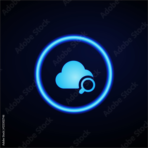 Glowing App Button - Dark