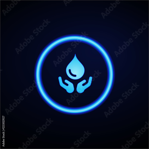 Glowing App Button - Dark