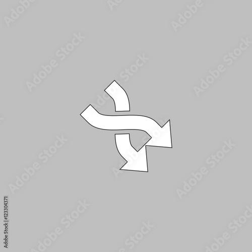 intersection arrow computer symbol