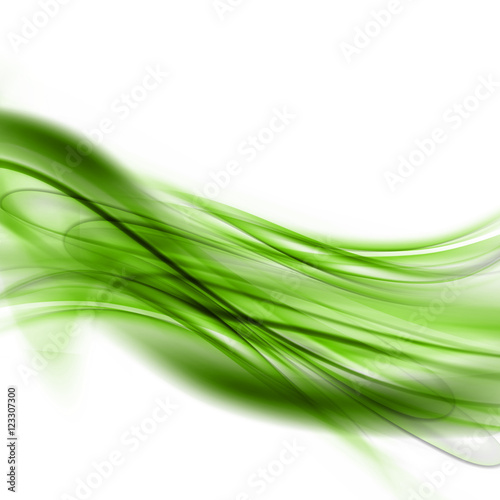 Abstract Green Waved Background