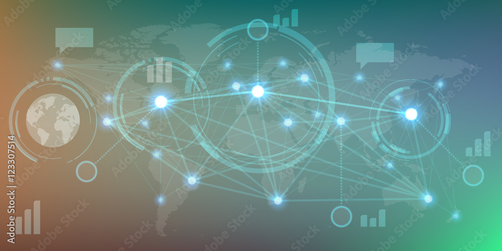 Obraz premium Futuristic HUD infographics
