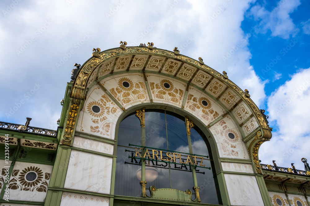 Obraz premium Otto Wagner Pavillon Karlsplatz